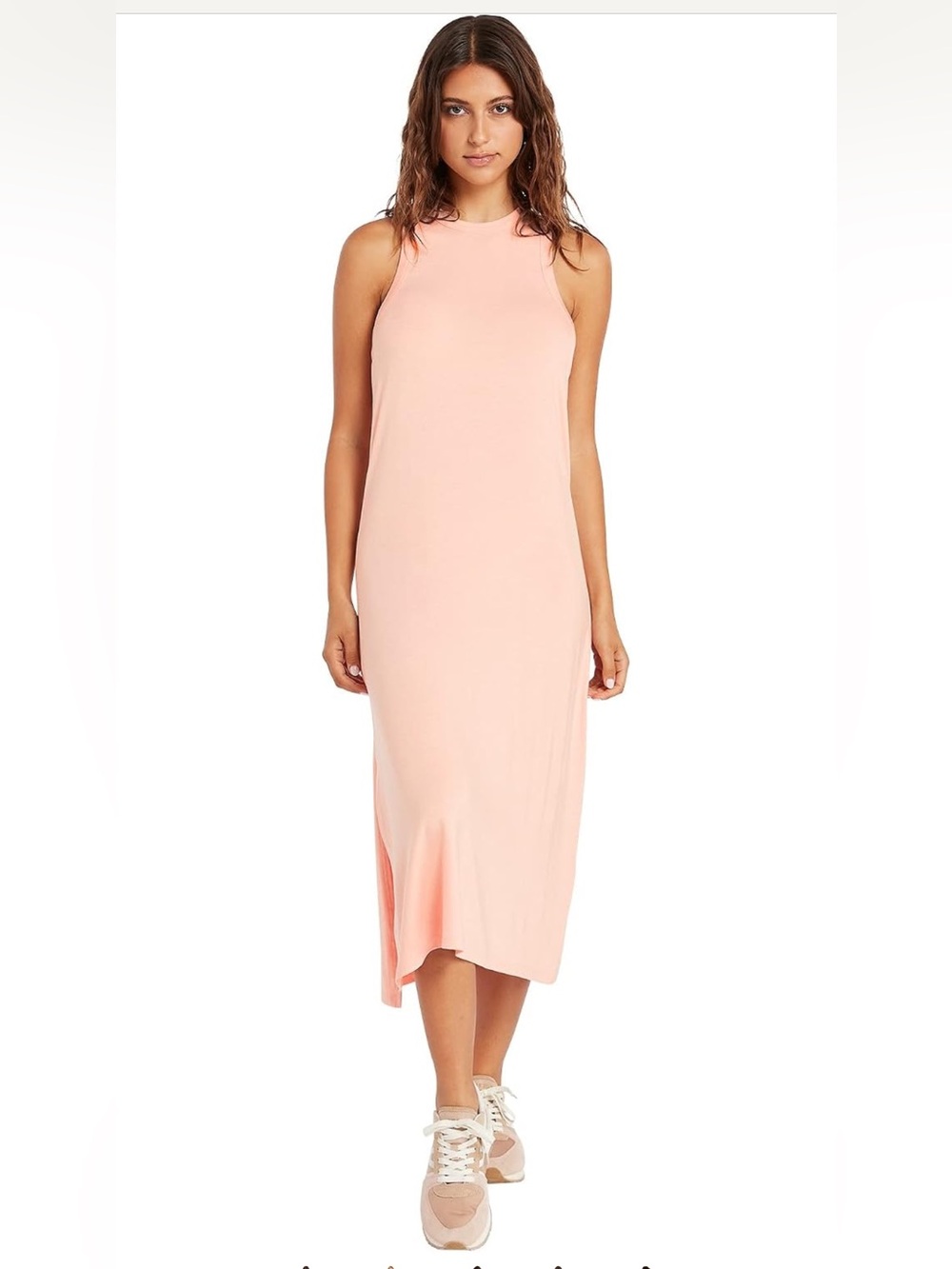 NWT Volcom Women's Stonelight Midi Dress in Hazey Pink Size XS